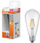 OSRAM E27 LED Edison filament, 3, 4W, 470 lm, 2700 K, melegfehér, áttetsző üveg-40 W izzó helyett - Star Classic filament (4099854467899)