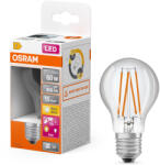 OSRAM E27 LED 7, 3W, 806 lm, 2700 K, melegfehér, áttetsző üveg-60 W normál izzó helyett, fényérzékelős - Star+ Classic A 60 filament (4058075761971)