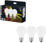Bellalux E27 LED, 7, 5W, 1055 lm, 2700 K, melegfehér, opál üveg-75 W normál izzó helyett, 3 darabos - Classic A (4058075606333)