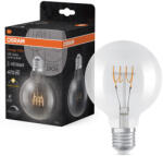 OSRAM E27 LED 4, 8W, 470 lm, 2700 K, melegfehér, dimmelhető, áttetsző üveg-40 W izzó helyett - Vintage 1906 DIM Classic Globe95 filament (4099854075681)