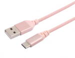 Tellur Data cable, USB to Type-C, made with Kevlar, 3A, 1m rose gold (T-MLX38495) - vexio
