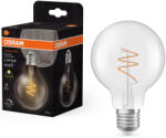 OSRAM E27 LED Vintage, 4, 6W, 470 lm, 2700 K, melegfehér, dimmelhető, áttetsző üveg-40 W izzó helyett - Vintage 1906 Classic G80 (4058075836785)