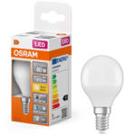 OSRAM E14 LED kisgömb, 4, 9W, 470 lm, 2700 K, melegfehér, opál műanyag-40 W izzó helyett - Superstar+ Classic P (4099854047015)