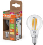 OSRAM E14 LED kisgömb, 2, 2W, 470 lm, 2700 K, melegfehér, áttetsző üveg-40 W izzó helyett - Superstar+ Classic P filament (4099854255168)