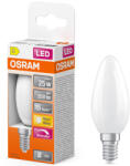 OSRAM E14 LED gyertya, 1, 8W, 250 lm, 2700 K, melegfehér, dimmelhető, opál üveg-25 W izzó helyett - Superstar Classic B (4099854445347)