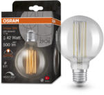OSRAM E27 LED 11W, 500 lm, 1800 K, candlelight, dimmelhető, füstszínű üveg-40 W izzó helyett - Vintage 1906 DIM Classic Globe95 Smoke filament (4058075761353)