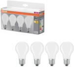 OSRAM E27 LED 7W, 806 lm, 2700 K, melegfehér, opál üveg-60 W normál izzó helyett, 4 darabos - Base Classic A (4099854193484)
