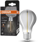 OSRAM E27 LED 1, 8W, 40 lm, 1800 K, candlelight, füstszínű üveg-5 W izzó helyett - Vintage 1906 Classic A Smoke filament (4099854050015)