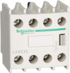 Schneider Electric TeSys D - LADC22 - Segédérintkező blokk, homloklapi, 2Z+2NY, csavaros csatlakozás, átlapolt (LADC22)