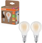 OSRAM E14 LED kisgömb, 2, 2W, 470 lm, 2700 K, melegfehér, opál üveg-40 W izzó helyett, 2 darabos - Superstar+ Classic P (4099854253829)