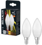 Bellalux E14 LED gyertya, 4, 9W, 470 lm, 2700 K, melegfehér, opál műanyag-40 W izzó helyett, 2 darabos - Classic B (4058075157040)
