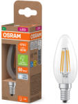OSRAM E14 LED gyertya, 2, 2W, 470 lm, 4000 K, hidegfehér, áttetsző üveg-40 W izzó helyett - Superstar+ Classic B filament (4099854255090)