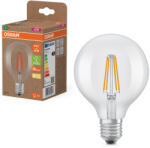 OSRAM E27 LED nagygömb, 2, 2W, 470 lm, 2700 K, melegfehér, áttetsző üveg-40 W izzó helyett - Superstar+ Classic Globe filament (4058075839465)