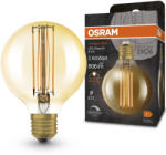 OSRAM E27 LED 8, 8W, 806 lm, 2200 K, candlelight, dimmelhető, arany színű színű üveg-60 W izzó helyett - Vintage 1906 DIM Classic Globe Gold filament (4099854090943)
