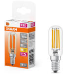 OSRAM E14 LED 4, 8W, 470 lm, 2700 K, melegfehér, dimmelhető, színes üveg-40 W izzó helyett - Special T26 filament (4099854247309)