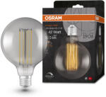 OSRAM E27 LED 11W, 500 lm, 1800 K, candlelight, dimmelhető, füstszínű üveg-40 W izzó helyett - Vintage 1906 DIM Classic Globe125 Smoke filament (4058075761391)