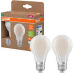 OSRAM E27 LED 7, 2W, 1521 lm, 4000 K, hidegfehér, opál üveg-100 W normál izzó helyett, 2 darabos - Superstar+ Classic A (4099854259852)