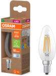 OSRAM E14 LED gyertya, 1, 2W, 255 lm, 4000 K, hidegfehér, áttetsző üveg-25 W izzó helyett - Superstar+ Classic B filament (4058075839243)