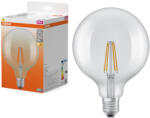 OSRAM E27 LED nagygömb, 5, 9W, 806 lm, 2700 K, melegfehér, áttetsző üveg-60 W izzó helyett - Star Classic Globe125 filament (4099854466618)