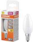 OSRAM E14 LED gyertya, 1, 8W, 250 lm, 2700 K, melegfehér, opál üveg-25 W izzó helyett - Star Classic B (4099854466700)