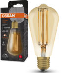 OSRAM E27 LED 5, 8W, 470 lm, 2200 K, candlelight, dimmelhető, arany színű színű üveg-40 W izzó helyett - Vintage 1906 DIM Classic Edison Gold filament (4099854091063)