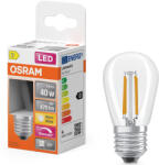 OSRAM E27 LED Edison, 3, 4W, 470 lm, 2700 K, melegfehér, dimmelhető, áttetsző üveg-40 W izzó helyett - Star Classic filament (4099854465192)