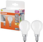 OSRAM E14 LED kisgömb, 1, 8W, 250 lm, 2700 K, melegfehér, opál üveg-25 W izzó helyett, 2 darabos - Superstar Classic P (4099854469114)