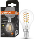 OSRAM E14 LED kisgömb, 4, 8W, 470 lm, 2700 K, melegfehér, dimmelhető, áttetsző üveg-40 W izzó helyett - Vintage 1906 DIM Classic P filament (4099854075742)