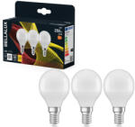Bellalux E14 LED kisgömb, 2, 5W, 250 lm, 2700 K, melegfehér, opál műanyag-25 W izzó helyett, 3 darabos - Classic P (4058075409989)