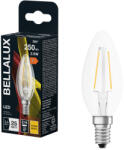 Bellalux E14 LED gyertya, 2, 5W, 250 lm, 2700 K, melegfehér, áttetsző üveg-25 W izzó helyett - Classic B filament (4058075115255)