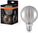 OSRAM E27 LED 3, 4W, 100 lm, 1800 K, candlelight, füstszínű üveg-10 W izzó helyett - Vintage 1906 Classic Globe95 Smoke filament (4058075760950)