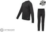 Sensor Merino Active gyerekkészlet, fekete (124 - 133 cm)