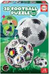 Educa Puzzle minge de fotbal 3D Football Puzzle Educa 32 piese de la 6 ani diametru12, 5 cm (EDU19210)