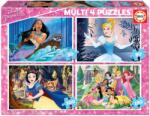 Educa Puzzle Multi 4 Disney Princess Educa 50-80-100-150 piese de la 5 ani (EDU17637) Puzzle