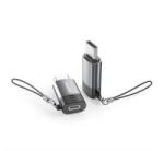 Awei adapter (lightning aljzat - Type-C, adatátvitel és töltés, OTG) VILÁGOSSZÜRKE (A12) (A12)