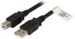 EFB-Elektronik Prémium USB-A Apa - USB-B 2.0 Nyomtató Kábel - 5 m, Fekete (K5256SW.5)