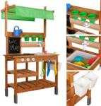 Pepita дървена кухня за игра на открито с аксесоари - кафяво (W10C988)