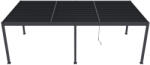 ROJAPLAST intro duo alumínium bioklimatikus pergola 8 x 4 méteres - szabadon álló, szürke antracit