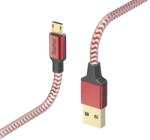 Hama 00201556 Reflective Charging Cable, USB-A - Micro-USB 1.5m Nylon red (T-MLX57707) - vexio