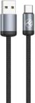Tellur Minimalist USB to Type-C Cable 3A 1m Black (T-MLX58442) - vexio