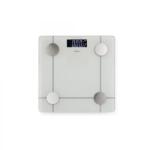Jata Cantar Cântar corporal smart 180 kg, Analiză corporală completă, Bluetooth + aplicație mobilă, 8 utilizatori, 4 senzori, Display LCD iluminat, Sticlă securizată (T-MLX56989) - vexio Cantar baie