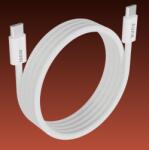 AVAX Töltőkábel, USB-C - USB-C, Mágneses, 100W, 1 méter, fehér