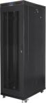 Lanberg Комуникационен шкаф Lanberg rack cabinet 19" free-standing 42U/800x1200 (flat pack) with mesh door lcd black v2 (FF01-8242-23BL)