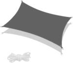 Sersimo Springos vízálló szögletes Napvitorla 4x2m 160 g/m2 - Grafit (SN0059)