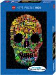 Heye Puzzle Heye din 1000 de piese - Schita cu craniu, John Burgerman (29850) Puzzle