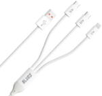 Blueo Cablu de Date USB-A la 2x USB-C, Lightning, Fast Charging - Blueo - White (KF2354500)