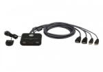 ATEN Switch KVM ATEN 2-port USB VGA FHD HDMI (CS22HF-AT)