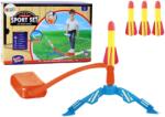 LEAN Toys Hab Rakétavető Pumpa 3 Darab Sárga