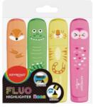 Keyroad Set evidențiator KEYROAD Fluo Jungle, 4 buc