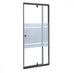 Leziter Flexi-S állítható zuhanyajtó 76-91x185 cm fekete (LF011-INTB) - geminiduo